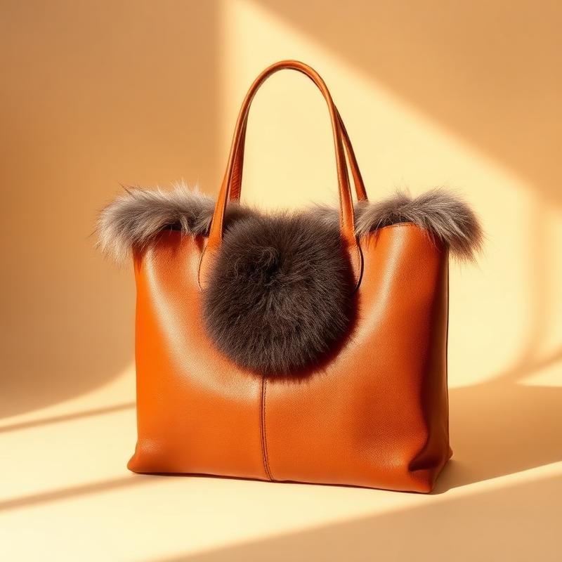 Safari Fur-Trim Tote